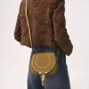 Small Marcie saddle bag in suede leather Small Marcie saddle bag in suede leather