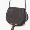Small Marcie saddle bag in suede leather Small Marcie saddle bag in suede leather