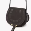 Small Marcie saddle bag in suede leather Small Marcie saddle bag in suede leather