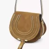 Small Marcie saddle bag in suede leather Small Marcie saddle bag in suede leather