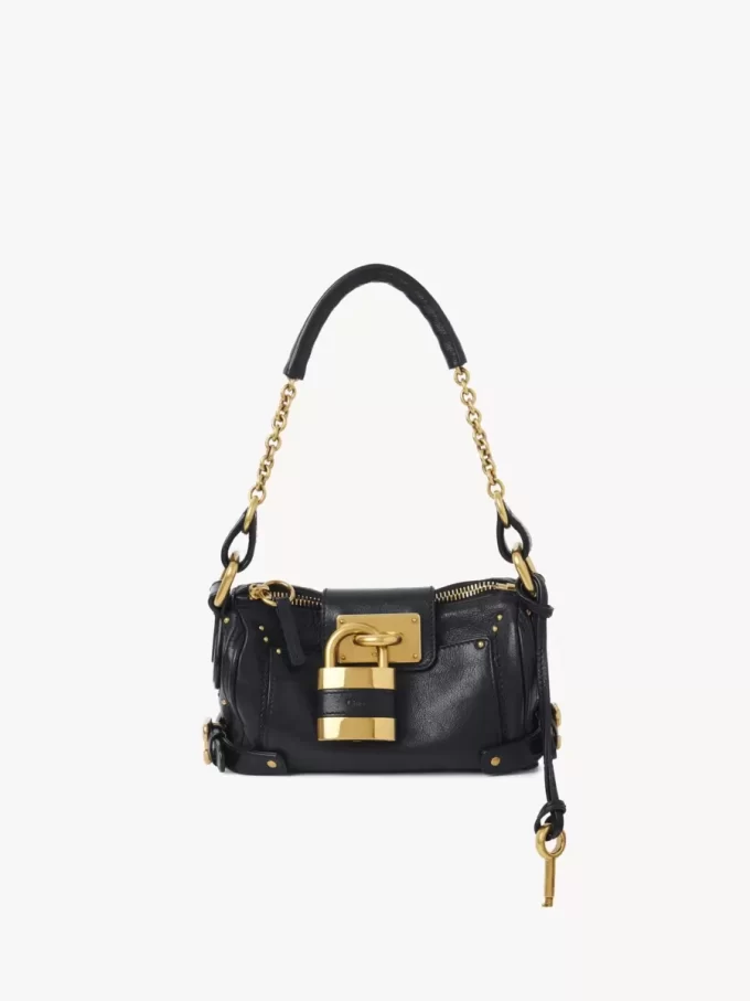 Small Paddington chain bag in grained leather Small Paddington chain bag in grained leather