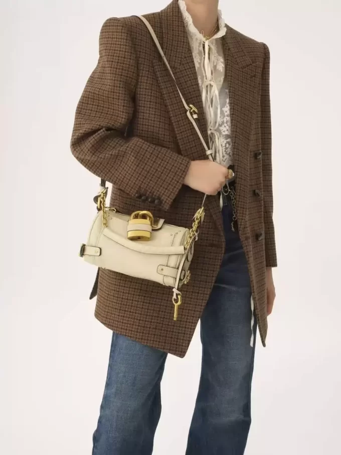 Small Paddington chain bag in grained leather Small Paddington chain bag in grained leather