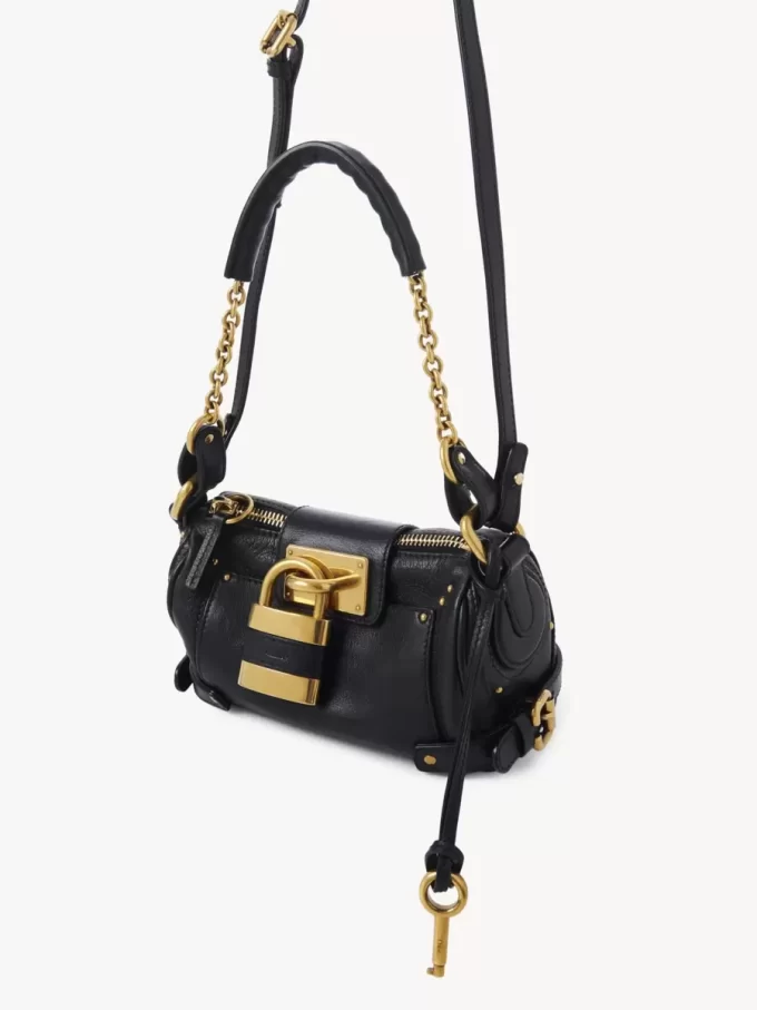 Small Paddington chain bag in grained leather Small Paddington chain bag in grained leather