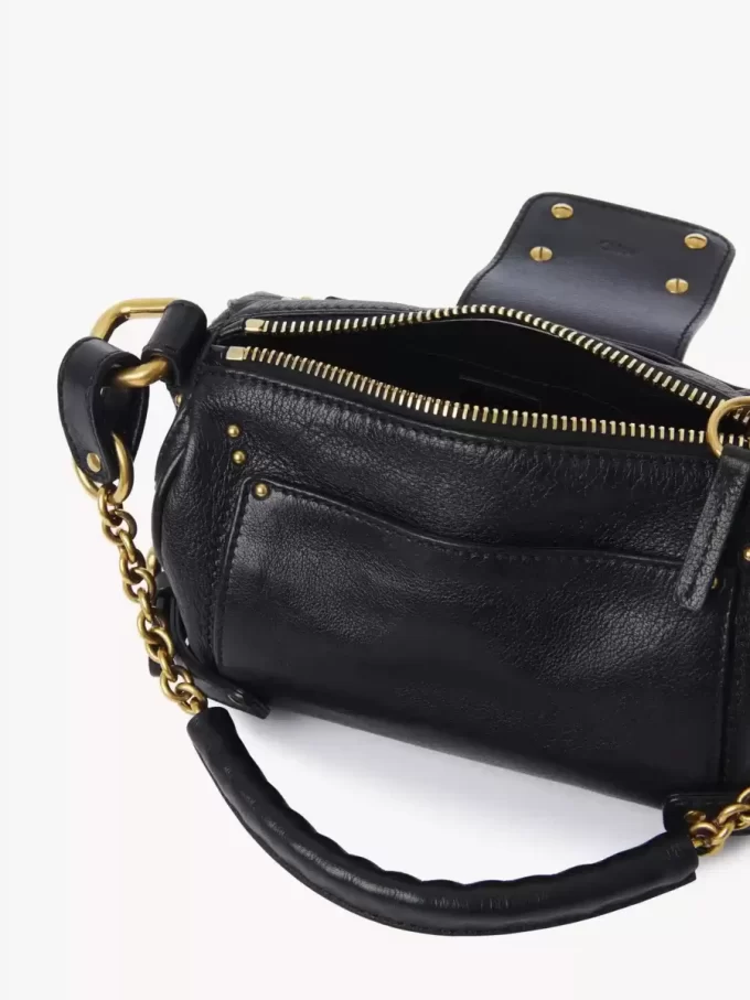 Small Paddington chain bag in grained leather Small Paddington chain bag in grained leather