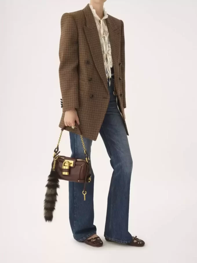 Small Paddington chain bag in grained leather Small Paddington chain bag in grained leather