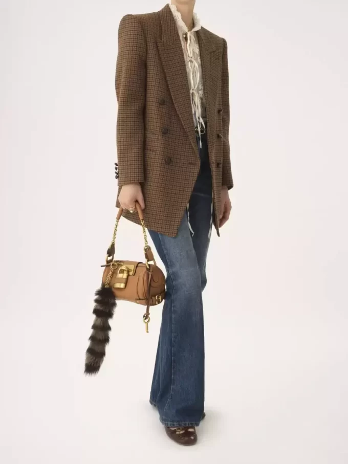 Small Paddington chain bag in grained leather Small Paddington chain bag in grained leather