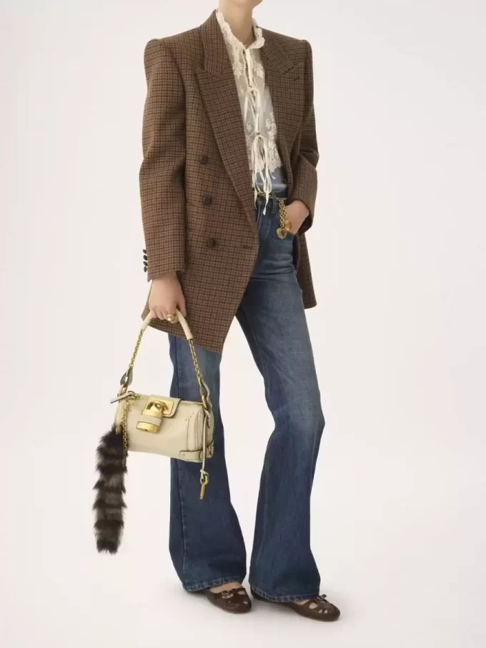 Small Paddington chain bag in grained leather Small Paddington chain bag in grained leather