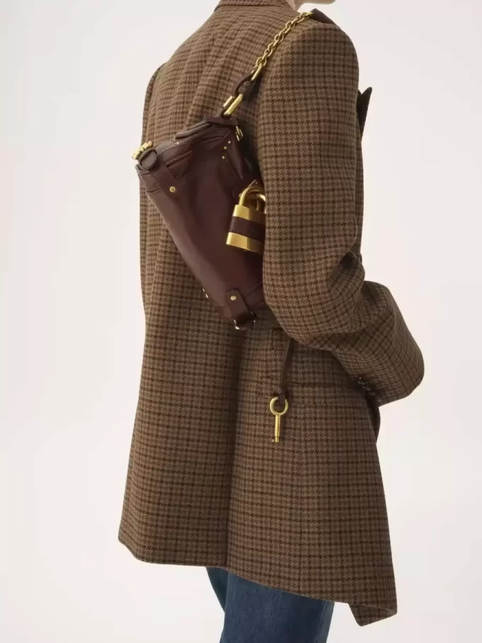 Small Paddington chain bag in grained leather Small Paddington chain bag in grained leather