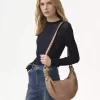 Small Snake Bracelet Hobo bag in grained leather Small Snake Bracelet Hobo bag in grained leather