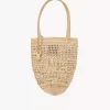 Small Summer Banana tote bag in raffia Small Summer Banana tote bag in raffia