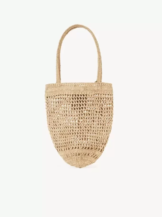 Small Summer Banana tote bag in raffia Small Summer Banana tote bag in raffia