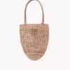Small Summer Banana tote bag in raffia Small Summer Banana tote bag in raffia