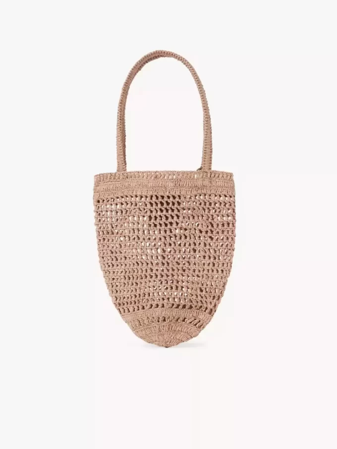 Small Summer Banana tote bag in raffia Small Summer Banana tote bag in raffia