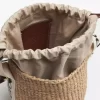 Small Woody basket in natural fibers