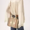 Small Woody tote bag in linen Small Woody tote bag in linen