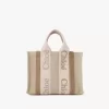 Small Woody tote bag in linen Small Woody tote bag in linen