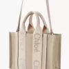 Small Woody tote bag in linen Small Woody tote bag in linen