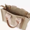 Small Woody tote bag in linen Small Woody tote bag in linen