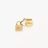 Sphere Lock Dice bracelet charm in brass Sphere Lock Dice bracelet charm in brass