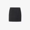 Straight mini skirt in a wool-mix jacquard Straight mini skirt in a wool-mix jacquard