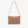 Summer Banana flat pouch with strap in raffia Summer Banana flat pouch with strap in raffia