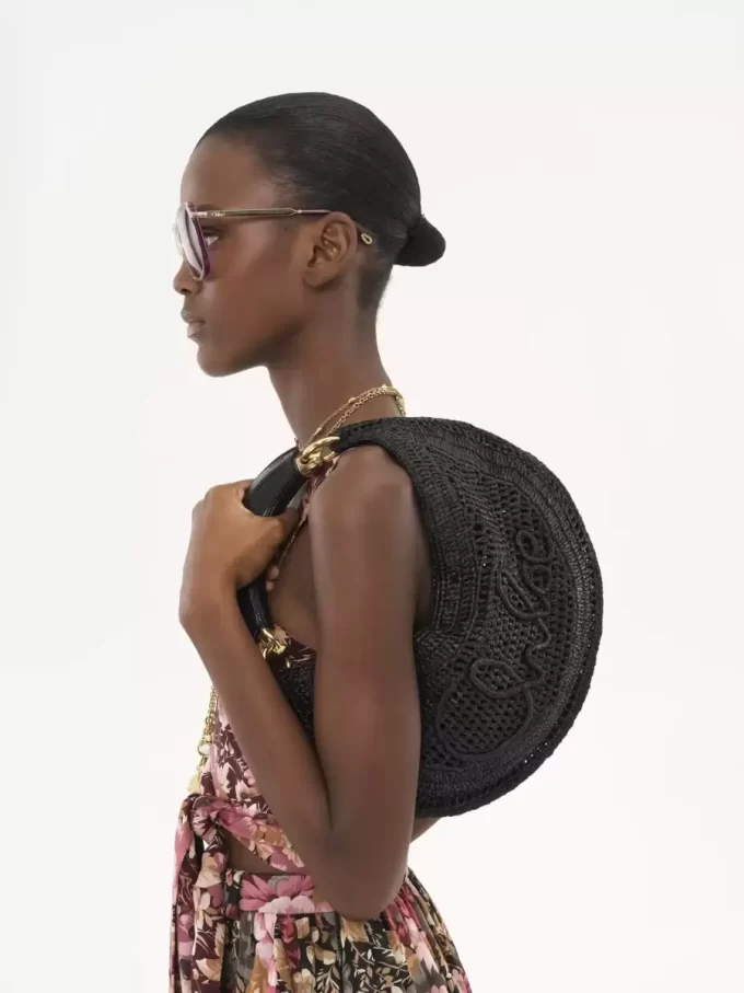 Summer Banana hobo bag in raffia Summer Banana hobo bag in raffia