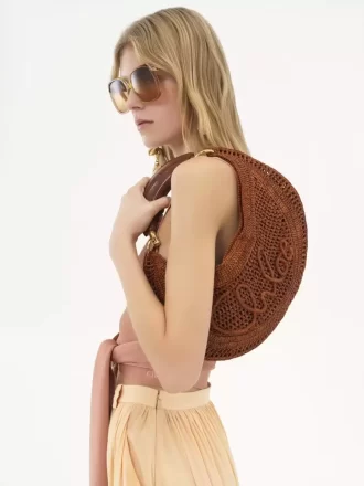 Summer Banana hobo bag in raffia