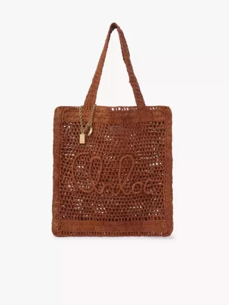 Summer Banana tote bag in raffia
