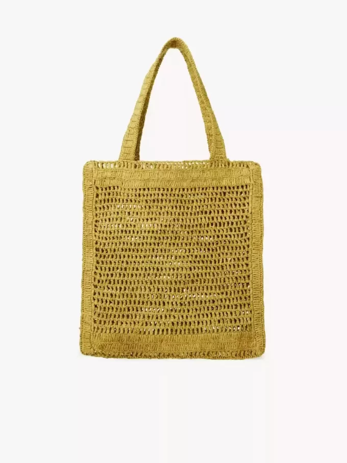 Summer Banana tote bag in raffia