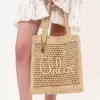 Summer Banana tote bag in raffia Summer Banana tote bag in raffia