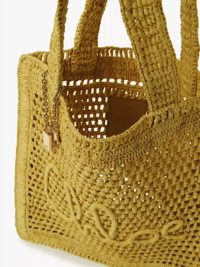 Summer Banana tote bag in raffia