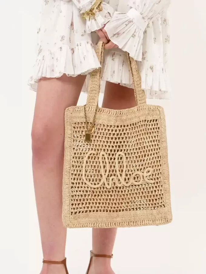 Summer Banana tote bag in raffia Summer Banana tote bag in raffia