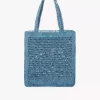 Summer Banana tote bag in raffia