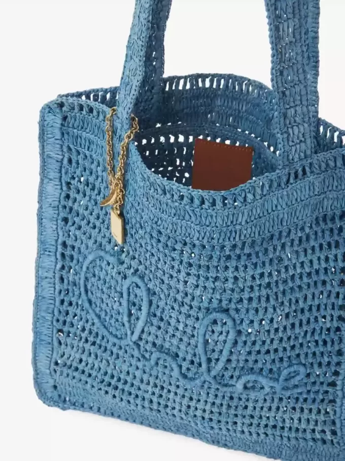 Summer Banana tote bag in raffia