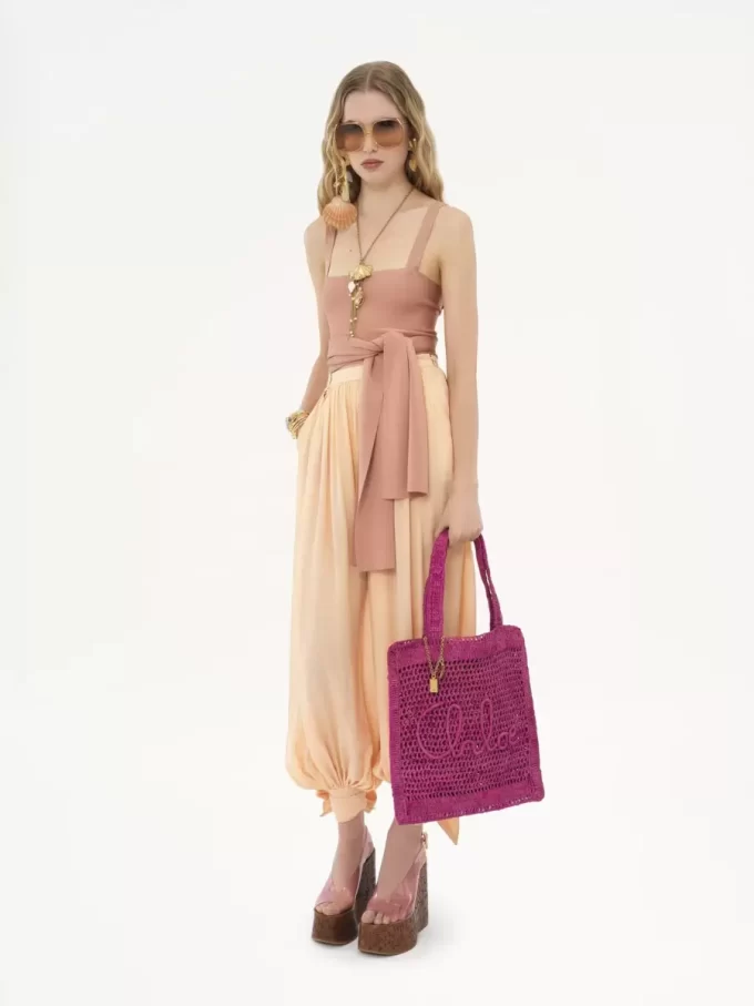 Summer Banana tote bag in raffia Summer Banana tote bag in raffia