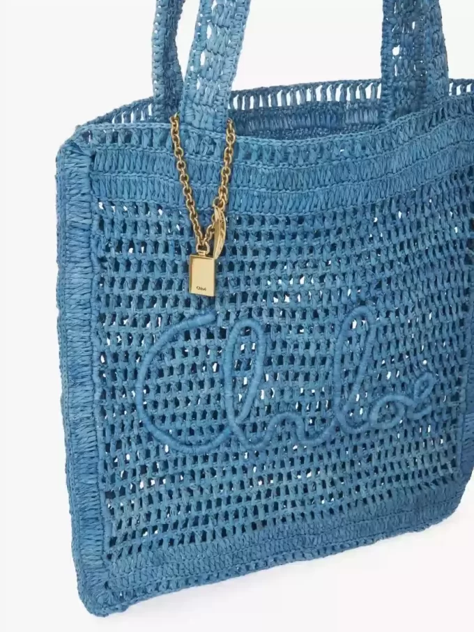 Summer Banana tote bag in raffia