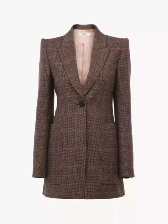 Tailored jacket in check wool Tailored jacket in check wool