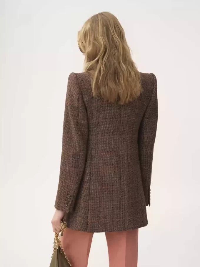 Tailored jacket in check wool Tailored jacket in check wool