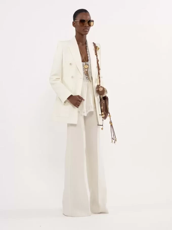 Tailored jacket in cotton-mix jacquard Tailored jacket in cotton-mix jacquard