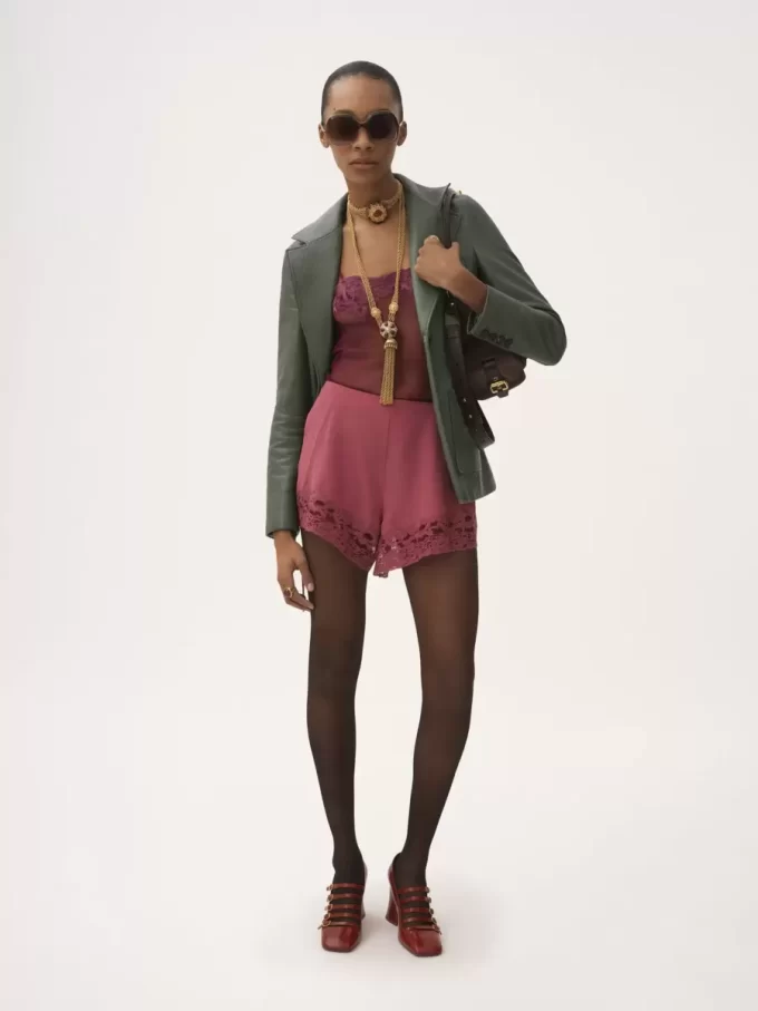 Tailored jacket in leather Tailored jacket in leather