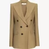 Tailored jacket in wool grain de poudre Tailored jacket in wool grain de poudre