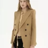 Tailored jacket in wool grain de poudre Tailored jacket in wool grain de poudre