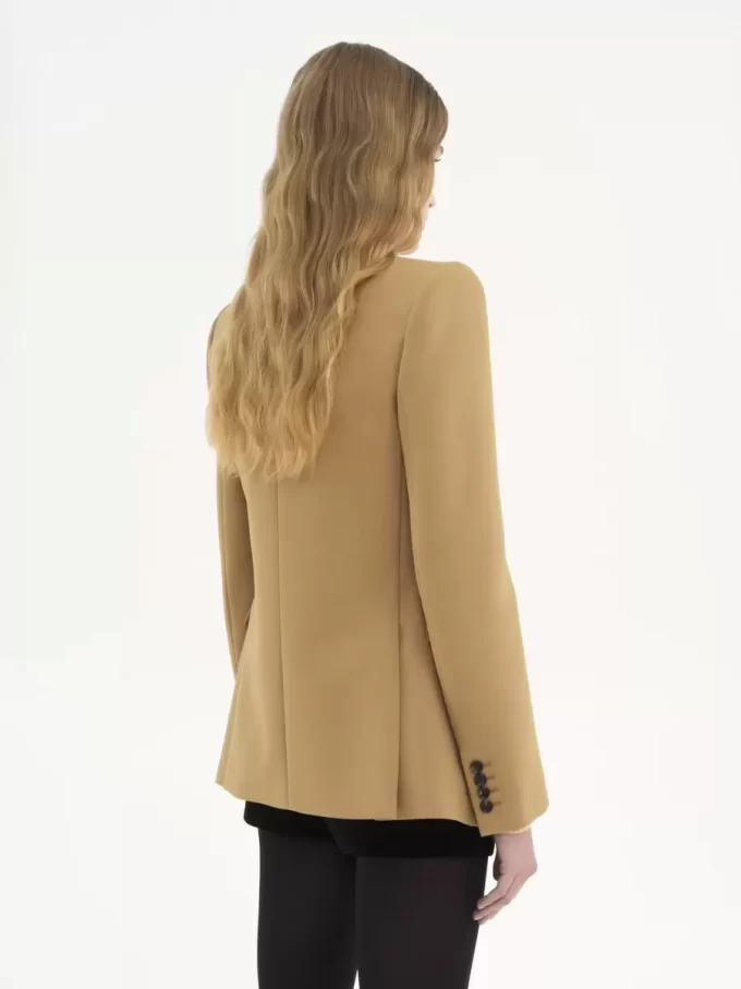 Tailored jacket in wool grain de poudre Tailored jacket in wool grain de poudre