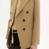 Tailored jacket in wool grain de poudre Tailored jacket in wool grain de poudre