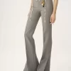 Tailored pants in chiné wool
