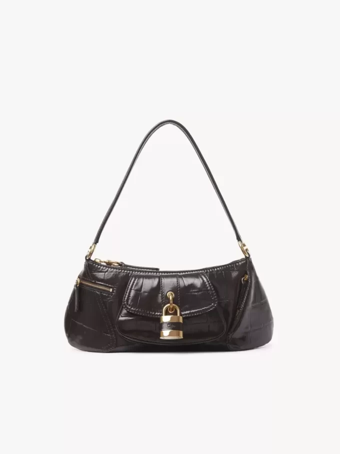 The 99 shoulder bag in croco-effect leather The 99 shoulder bag in croco-effect leather