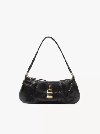 The 99 shoulder bag in croco-effect leather The 99 shoulder bag in croco-effect leather