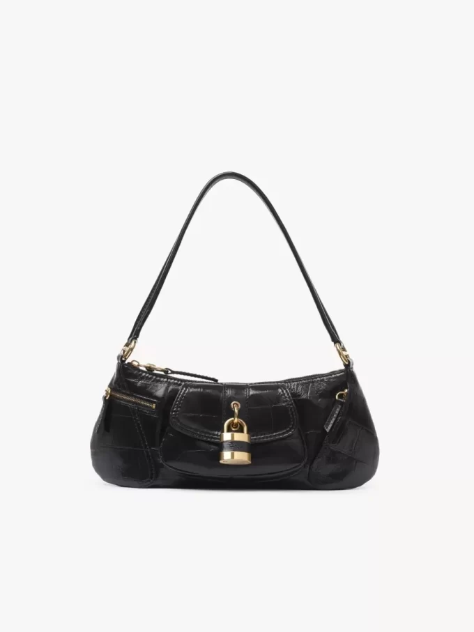 The 99 shoulder bag in croco-effect leather The 99 shoulder bag in croco-effect leather