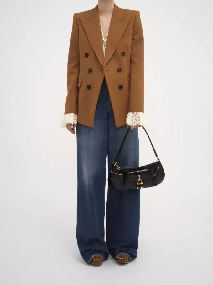 The 99 shoulder bag in croco-effect leather The 99 shoulder bag in croco-effect leather