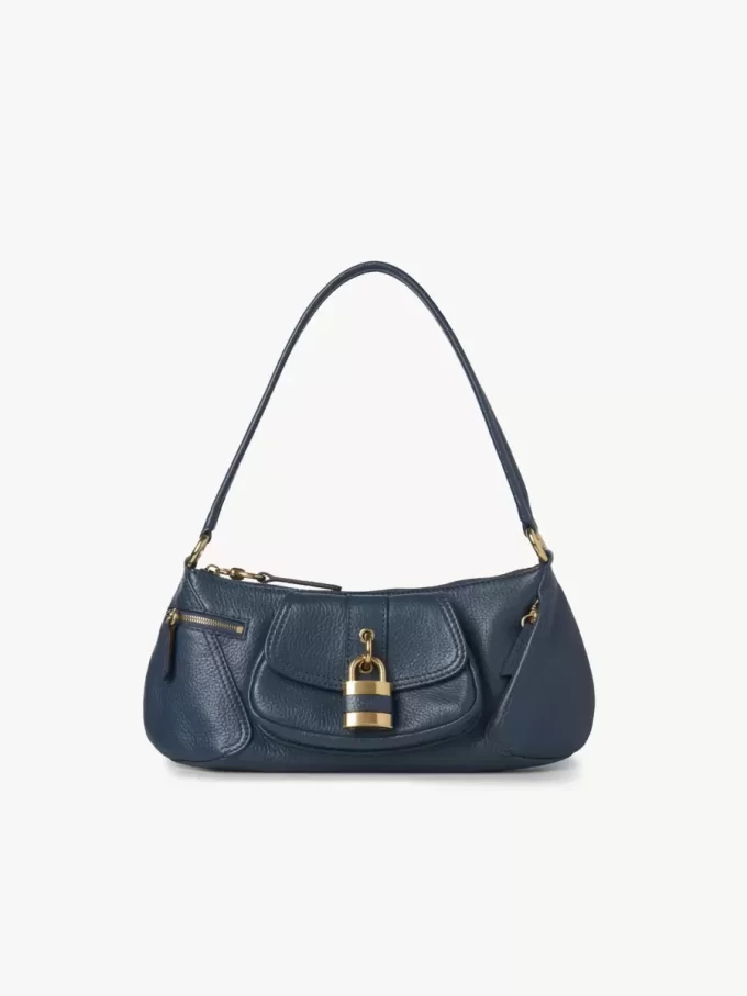 The 99 shoulder bag in grained leather The 99 shoulder bag in grained leather